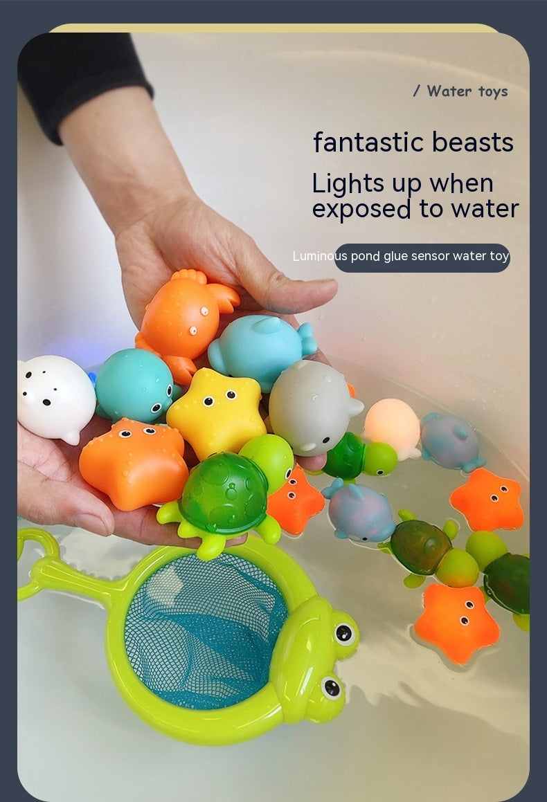 Water Glowing Animal Floating Water Bath Bathroom Toy