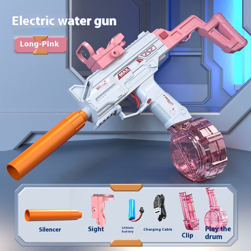 UZI Long And Short Electric Water Toy Gun Outdoor Beach Water Fight Children's Toys